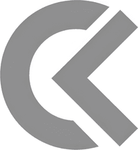 Минималистичный абстрактный логотип компании Баобад Мама в серых тонах на белом фоне